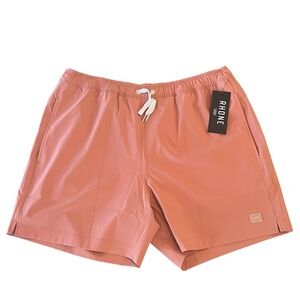NWT Rhone 5.5" R&R Swim Trunks Mens XL Coral Clay‎ 4 Way Stretch